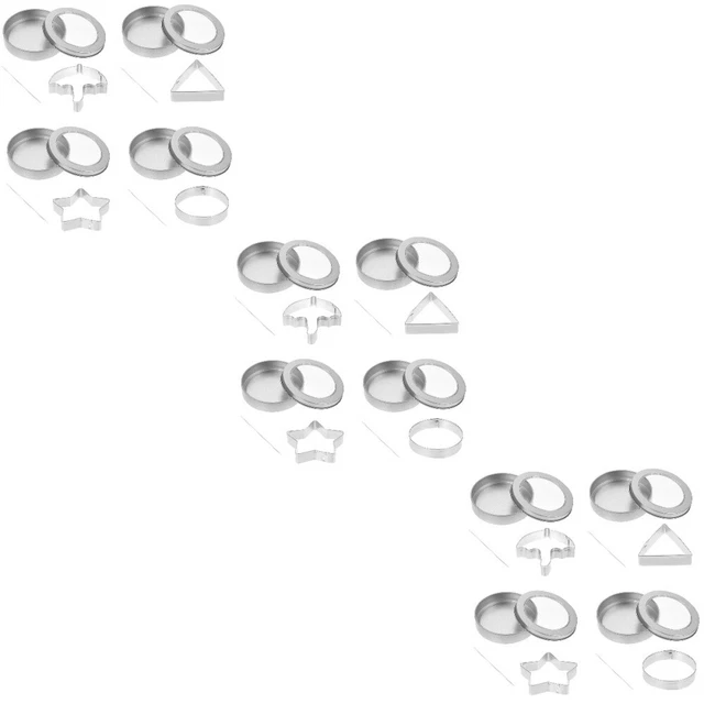 3 juegos de Donut Cutter Ring formas galletas hornear moldes metálicos