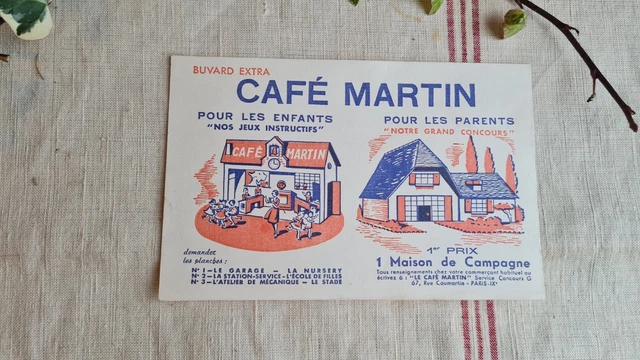 Buvard Publicitaire Ancien Biscottes Paré Avec Voiture Alfa Romeo 1900 Super - Objet De Collection