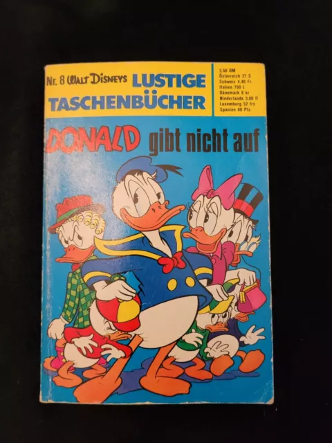 Lustige Taschenbücher Nr 8 Donald gibt nicht auf 1971