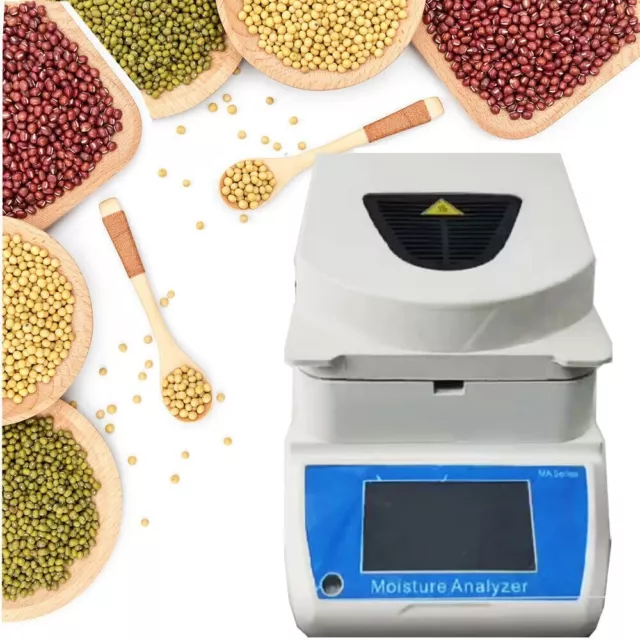 Rapid Halogen Moisture Analyzer Tester Balances Meter 50g for Plastic Food Grain