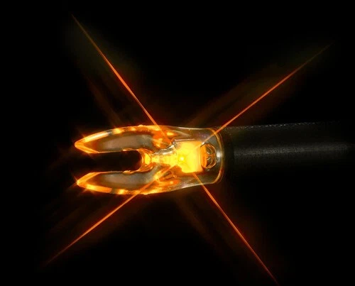 Nockturnal Lighted Arrow Nock Universal Fit Orange 3 Pack - NT315