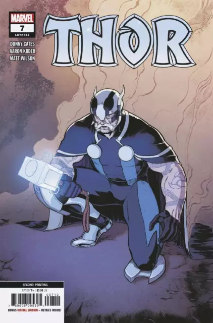 Thor # 7 Klein Variant Cover 2nd Print NM Marvel