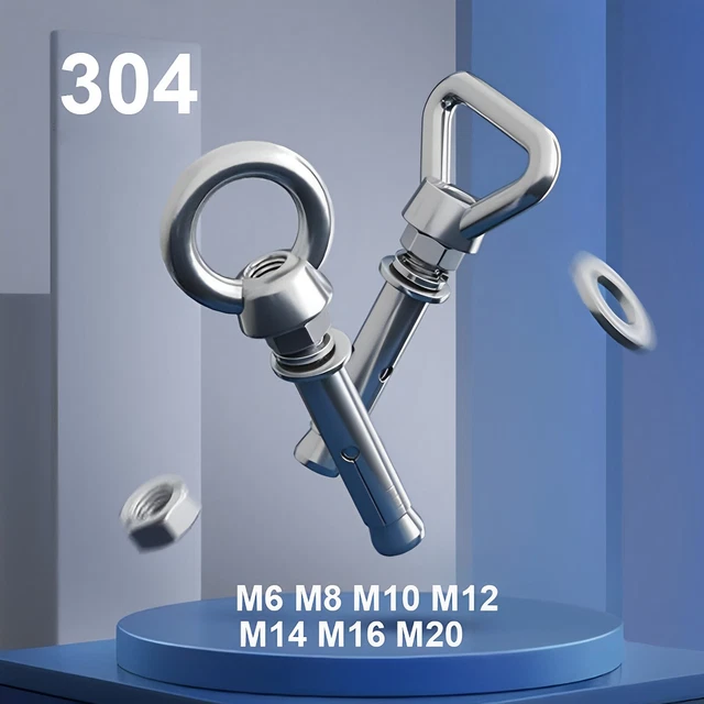M6-M20 Concrete Sleeve Anchors Triangles/Round Lifting Eye Expansion Bolts