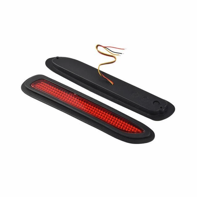 2x Car SUV Red Lens LED Bumper Tail Light Brake Fog Warning Light Anti-collision
