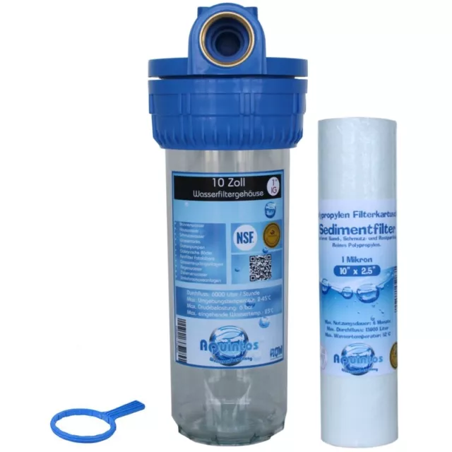 Filtro de Agua Caja de Carcasa de Filtro 10 Pulgadas Set Completo Nuevo