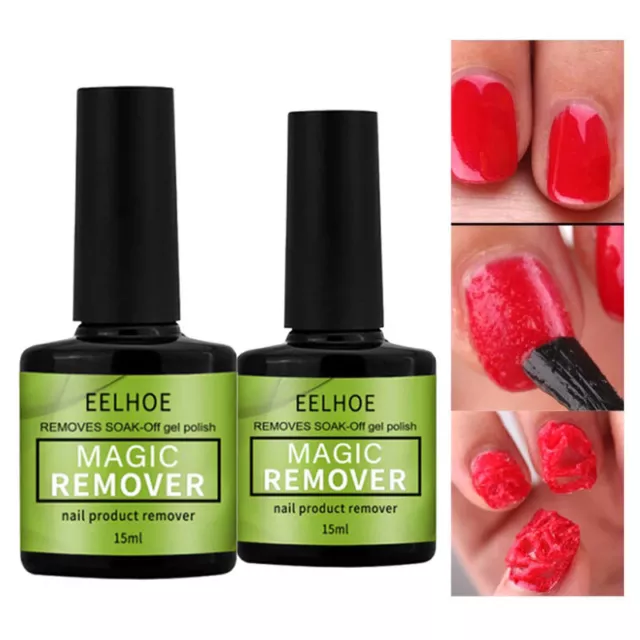 15ML Vernis à Ongles Éclat Gel Tremper Ongle Nettoyant Rapide