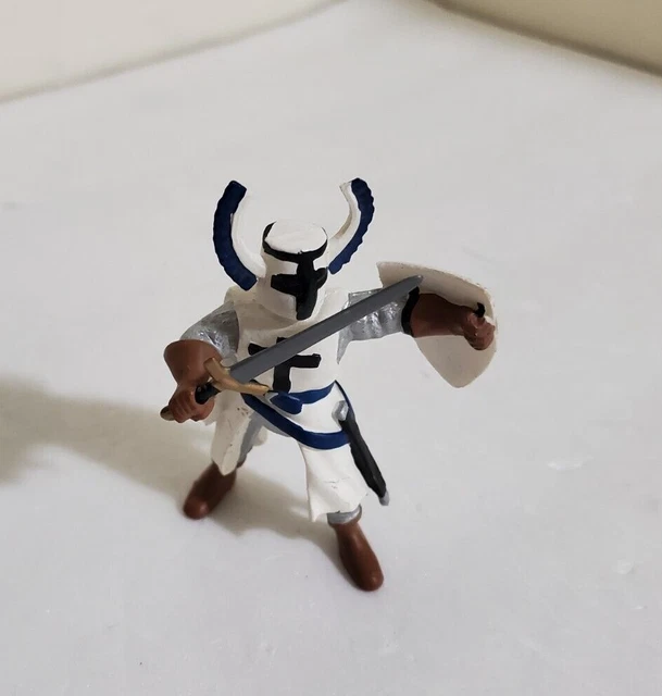Papo Schleich Medieval Fantasy Blue Castle  Crusader Knights Figures 39316