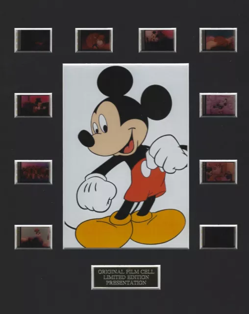 Mickey Mouse Authentic 35mm Movie Film Cell 8x10 Matted Display w/COA Disney