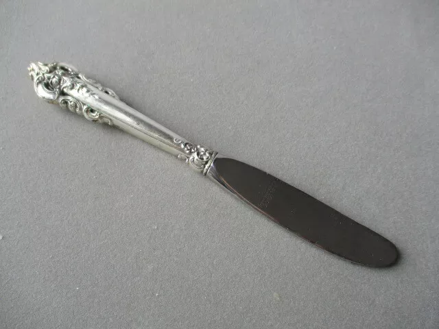 Grande Baroque by Wallace Sterling Silver Butter Spreader  ~  Sterling Handle