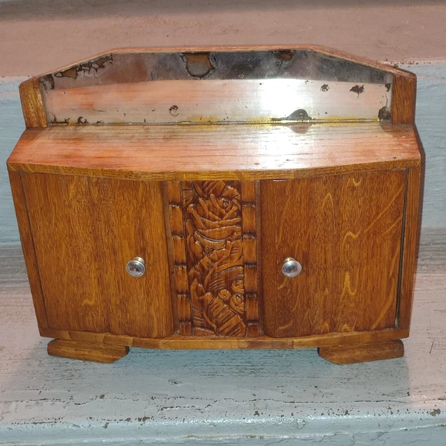 Meubles Poupée Vintage Meuble De Poupée Ancien En Bois Massif Années 1950 - Buffet Vintage Français Poule Ancienne