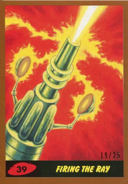 Mars Attacks The Revenge Bronze [25] Base Card #39 Firing the Ray