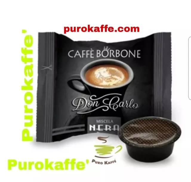 Caffè Borbone Don Carlo NERA box 500 capsule compatibili A Modo Mio