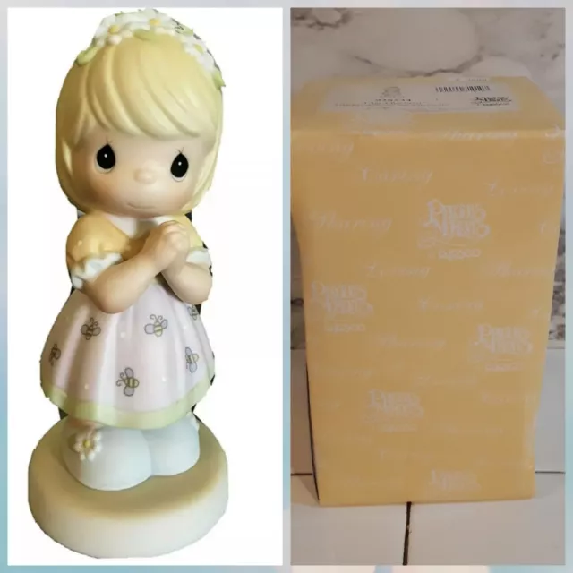 NEW Precious Moments I'M AM A BEE-LIEVER Retired 2001 Porcelain Figurine 928534