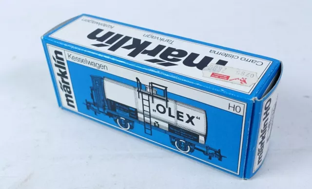 Märklin 4675 LEERKARTON Güterwagen Kesselwagen OLEX H0 Leerverpackung OVP HO #02