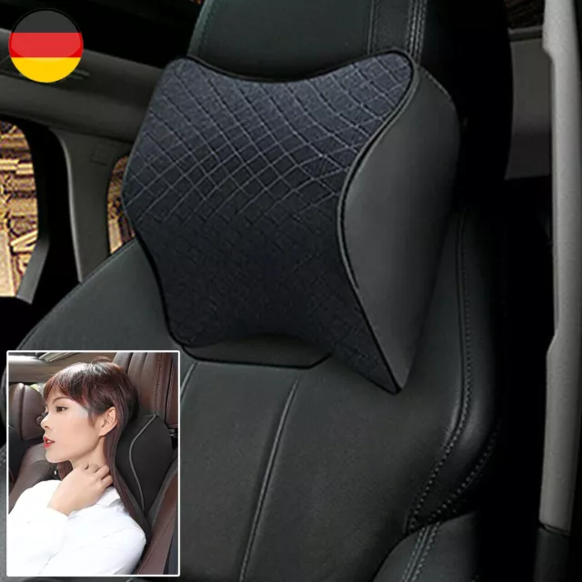 Autositz Kopfstütze Pad Memory Foam Reisekopf Nackenstütze Kissen KFZ Kopfkissen