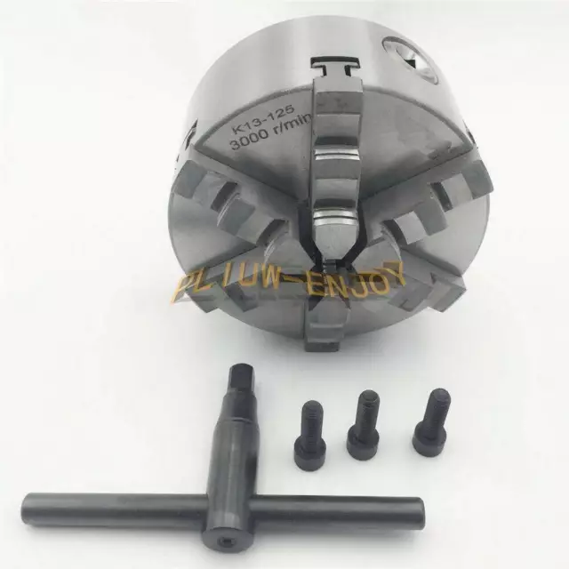 6Jaw 125mm Lathe Chuck 5" Self-Centering Step Jaws Metal Lathe Tool K13-125