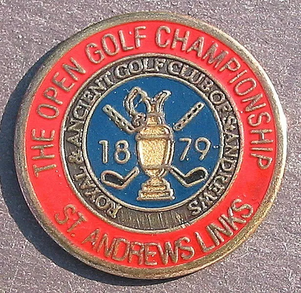1879 British Open Golf Ball Marker 1" Coin St Andrews Old Course Links  Scotland