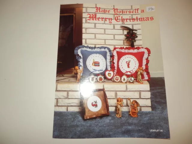 Have Yourself a Merry Christmas Leaflet 5 Mary Frances Designs Vintage 1985 NEW