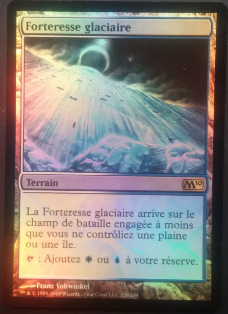 Forteresse Glaciaire PREMIUM / FOIL VF - French Glacial Fortress - Magic mtg