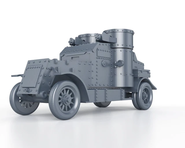 Camion Blindé Anti-aérien Pierce Arrow WW1 Britannique - Modèle 3D Imprimé 1/56-1/100 - Wargamezone