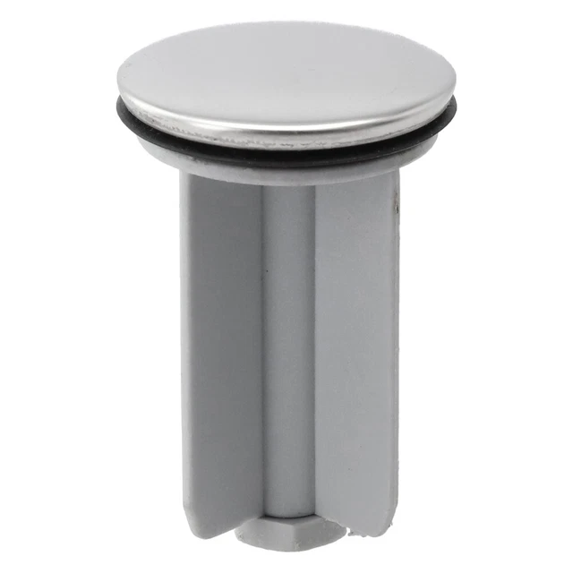 Bouchon De Vidange Chromé Pour Baignoire Et Lavabo – Diamètre 70 Mm – Cuivre Chromé Avec Joint En Cuir – Anneau 44 Mm