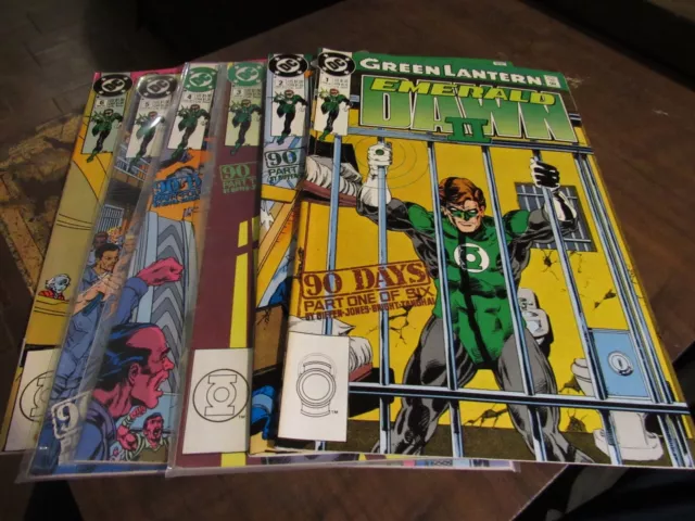 Green Lantern Emerald Dawn II #1 2 3 4 5 6 DC 1991 Comic Book Complete Set 1-6