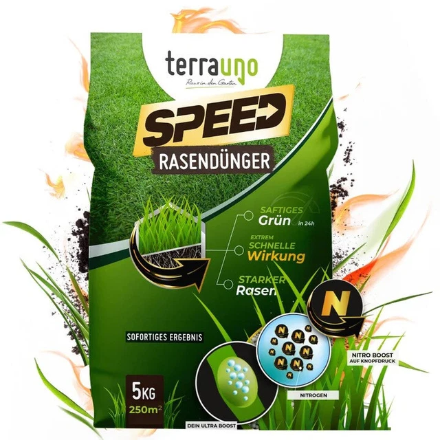 TERRAUNO SPEED RASENDÜNGER N21 Stickstoff Dünger Rasen Frühjahr Sommer