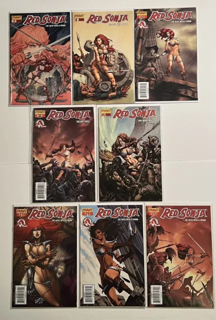 Red Sonja She Devil With A Sword #3-25 Lot x8 2005 Dynamite Comics One Shot