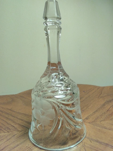Lead Cut Crystal Bell 8", German Style