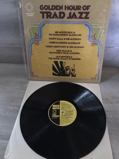GOLDEN HOUR OF TRAD JAZZ - 12" VINYL LP - COMPILATION 1950s - 60s - VGC