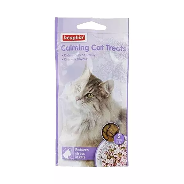 Beaphar Calming Cat Treats Chicken Flavoured 35g Naturally Flavour Calm Stress +