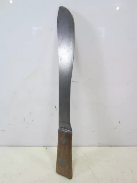 Antique 14" Civil War Era Inlaid Star Handle Butcher Knife