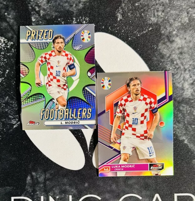 2024 TOPPS FINEST Road To UEFA Euro Modric Refractor 14
