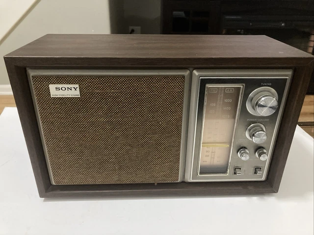 VINTAGE SONY HIGH Fidelity Table Top Am/Fm Radio Model 1Cf-9550W ...