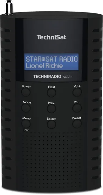 Technisat Solar Radio - Tragbares Digitalradio UKW / DAB+ Taschenradio Camping