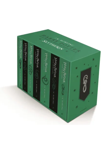 HARRY POTTER: HOGWARTS House Editions Slytherin 7-Book Set by J.K ...