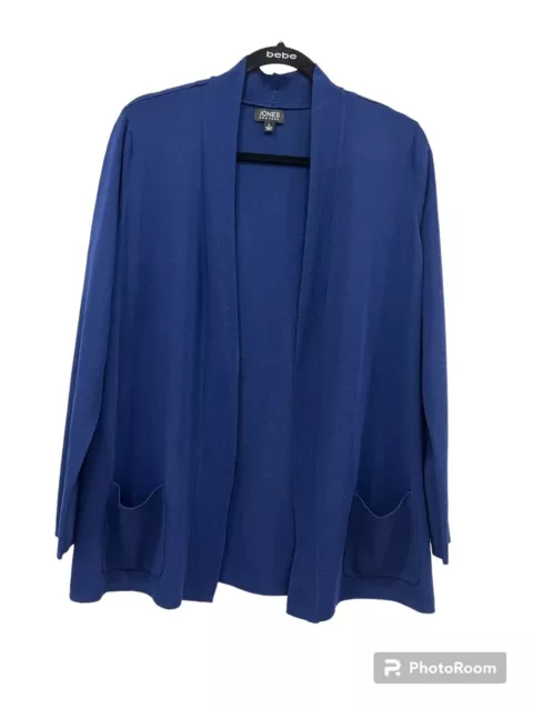 Jones New York Women's Cardigan Sweater Navy Blue Size Large