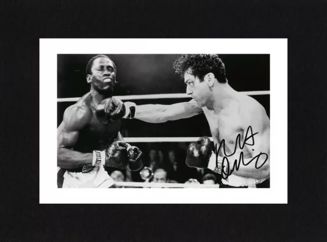 8X6 Mount ROBERT DE NIRO Signed PHOTO Gift Print Ready To Frame RAGING BULL