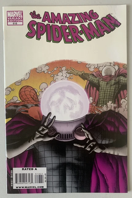 Marvel Amazing Spider-Man #618 Joe Quinones 1:15 Mysterio Variant - DAMAGED
