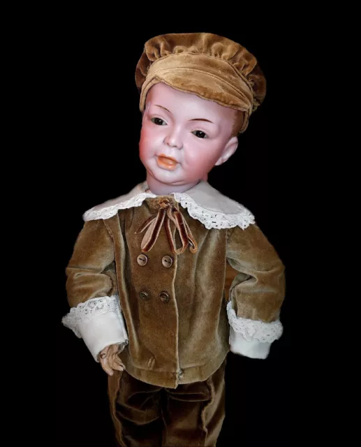 Adorable rare antique 17" French boy doll SFBJ 226 size 6.