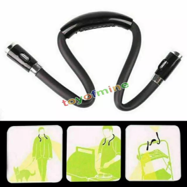 Portable Huglight Hands Free LED Flexible Light Over Neck Book Reading Lamp