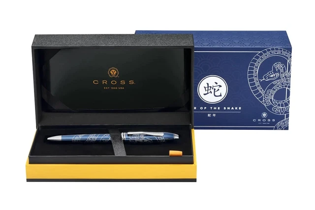 Stylo Bille CROSS Townsend En Argent Massif 925 Motifs Striés - Neuf De Stock - Luxe
