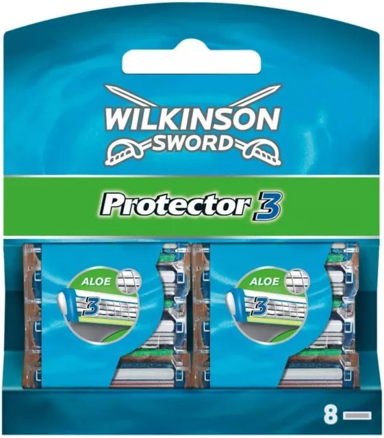 Wilkinson Sword Protector 3 Pack de 8 Lames de Rasoir pour Homme