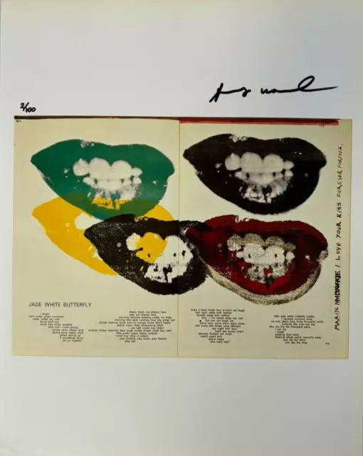 Andy Warhol Orig. Hand-signed Lithograph with COA & Appraisal - $3,500*