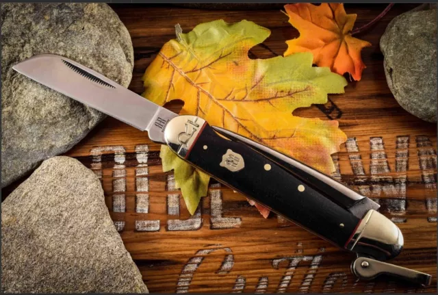 Couteau de Marin Démanilleur Manche Micarta Rough Rider Acier 440 RR2386