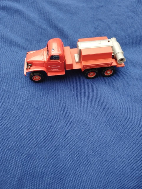 Camion De Pompiers GMC Solido 1/50 D'occasion - Modèle Hachette, Métal Et Plastique