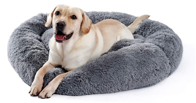 Dog Bed Comfortable Donut Cuddler Round Pet Bed Ultra Soft Machine Washable