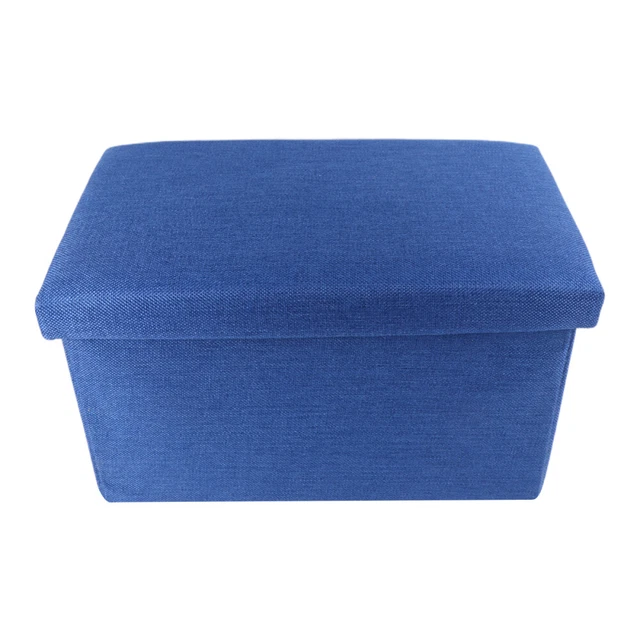 Pouf in tessuto sgabello multifunzione pieghevole