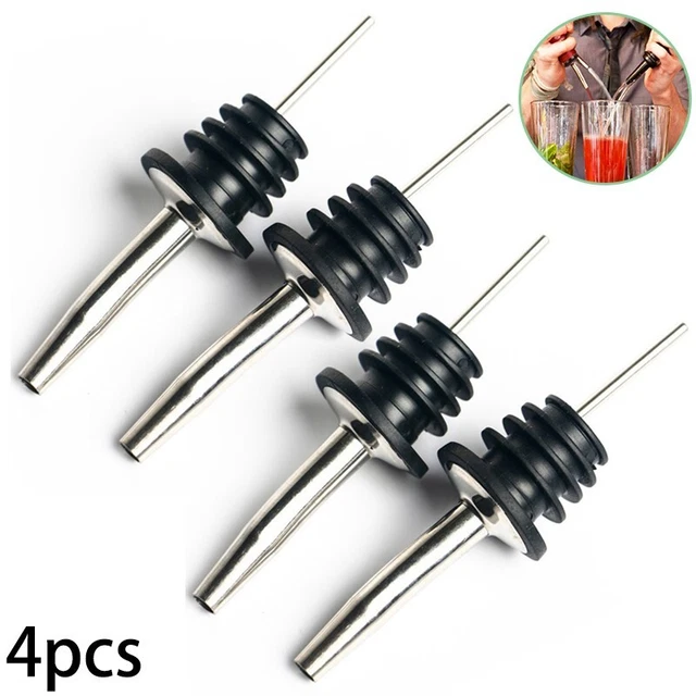 Tappi per bottiglia in acciaio inox Versare vino like a Pro beccucci (set di 4)