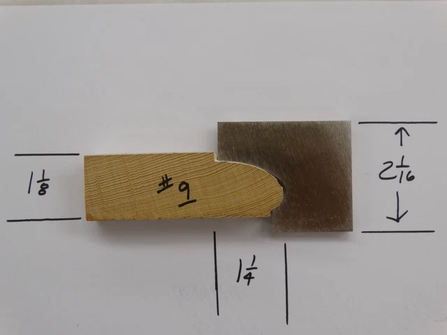 Shaper /Molder Custom Corrugated Back/CB Knives For 1 1/8+-" x 1 1/4" Nosing